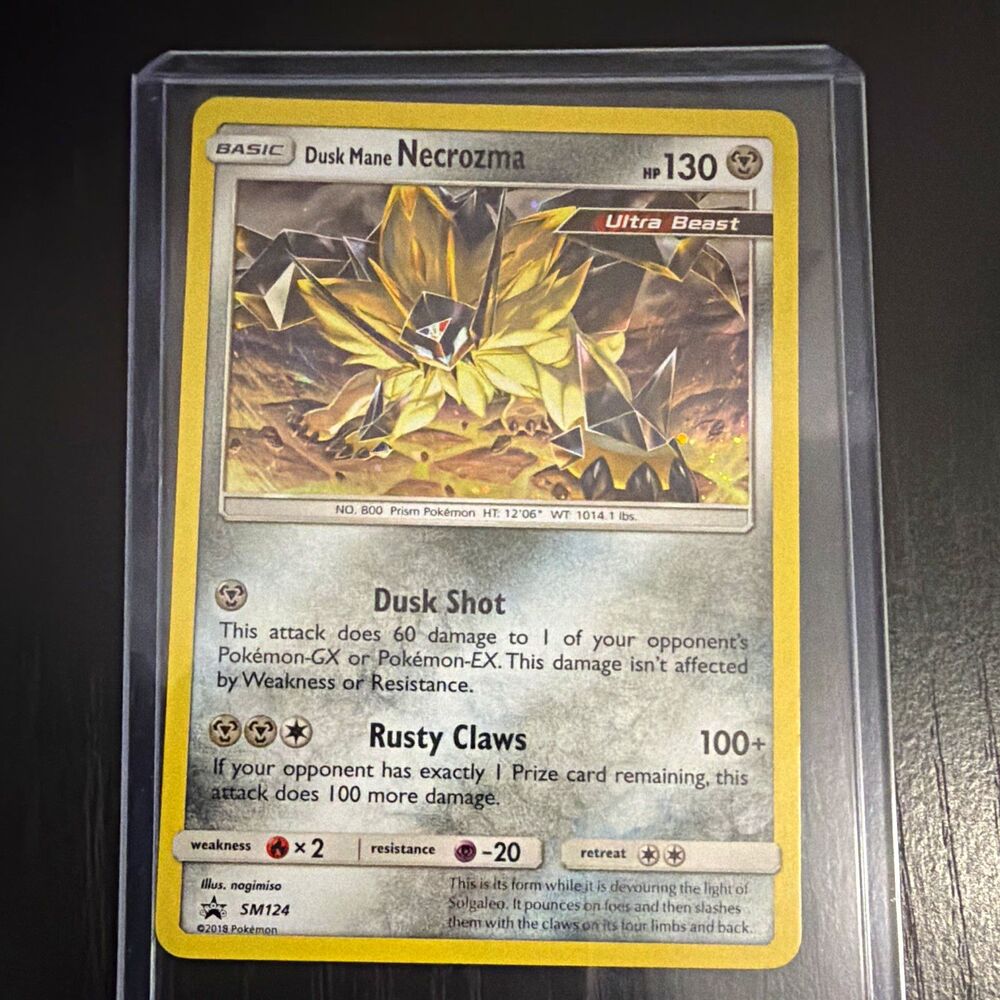 The Pokémon Company Dusk Mane Necrozma SM124 Promo Holo Pokémon Card HP 130